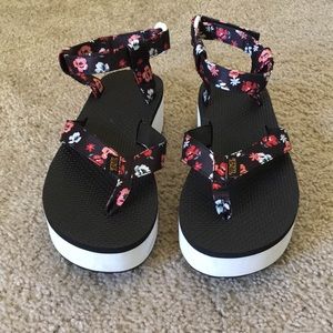 Teva Flatform Floral Sandals